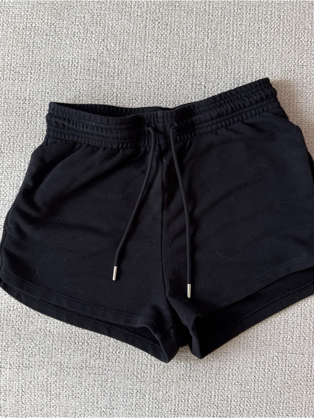 Women's Black Drawstring Lounge Shorts from H&M